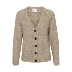 My Essential Wardrobe - The Knit Cardigan - Dune Melange