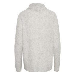 My Essential Wardrobe - The Knit Rollneck - Light Grey Melange