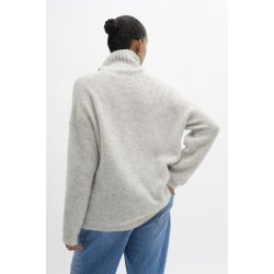 My Essential Wardrobe - The Knit Rollneck - Light Grey Melange