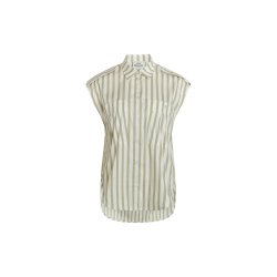 Mads Nrgaard - Skjorte - Organic Poplin Kriz - Elm/White