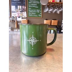 FAN - Emalje krus - Grnt med hvidt FAN Kompas