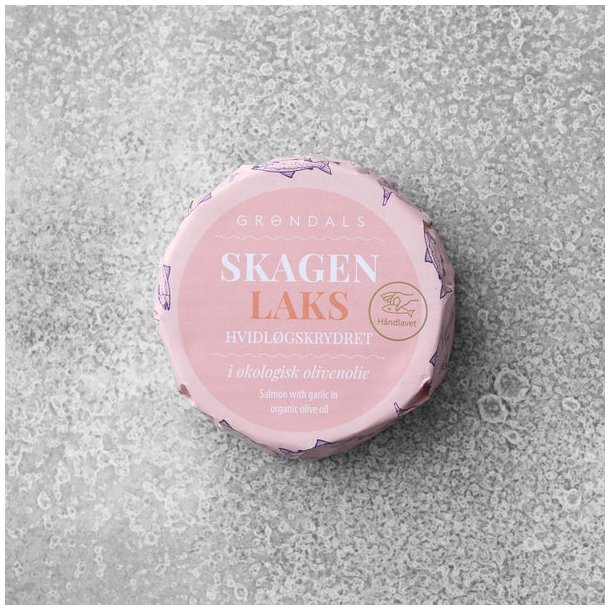 Gr�ndals - Hvidl�gskrydret Laks - i �kologisk olivenolie