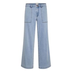 My Essential Wardrobe - Jeans - Lara 115 Wide Pant - Light Blue Wash