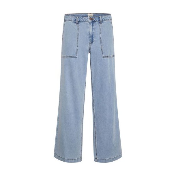 My Essential Wardrobe - Jeans - Lara 115 Wide Pant - Light Blue Wash