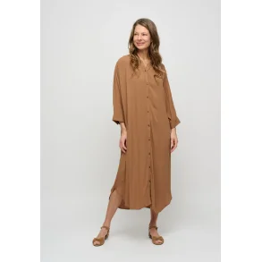 Moshi Moshi Mind - Laurella shirtdress Crepe - Camel