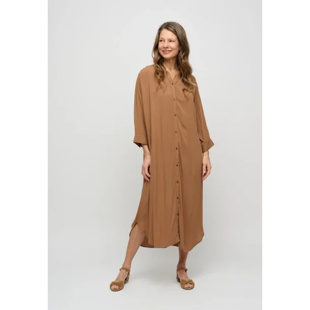 Moshi Moshi Mind - Laurella shirtdress Crepe - Camel