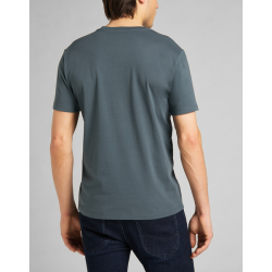 Lee - T-shirt Wobbly Logo Tee - Dark Slate