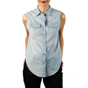 Lee - Sleeveless Shirt - Sterling Blue
