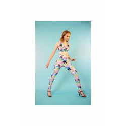 Hunkn - Caya Yoga Leggings Candy - Clouds Art Print 