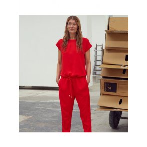 Mads Nrgaard - Buksedragt Crepe georgette Cavi - Warm Red