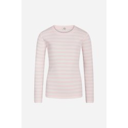 Mads Nrgaard - Bluse 2x2 Cotton Stripe Tuba - Blushing Bride/Cloud Dancer