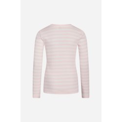 Mads Nrgaard - Bluse 2x2 Cotton Stripe Tuba - Blushing Bride/Cloud Dancer