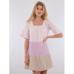 Neo Noir - Kjole - Mallory Gauze Block Dress, Rose