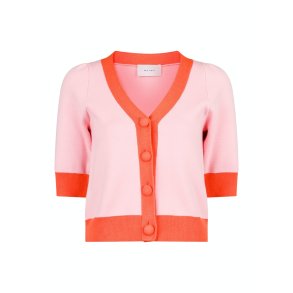 Neo Noir - Cardigan - Marsia Blok Knit Cardigan Pink
