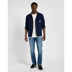 Lee - Workwear Overshirt - Medium Worn Wash