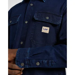 Lee - Workwear Overshirt - Medium Worn Wash