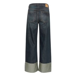 My Essential Wardrobe - Jeans DalviMW High Wide - Dark Blue Dirty Wash