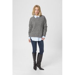  My Essential Wardrobe - The Knit Pullover - Dark Grey Melange