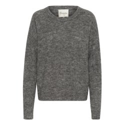  My Essential Wardrobe - The Knit Pullover - Dark Grey Melange