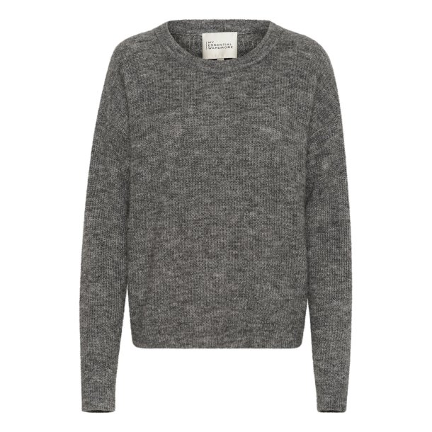 My Essential Wardrobe - The Knit Pullover - Dark Grey Melange