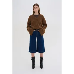 My Essential Wardrobe - Rianna Knit Pullover - Foxy Brown Melange