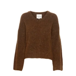 My Essential Wardrobe - Rianna Knit Pullover - Foxy Brown Melange