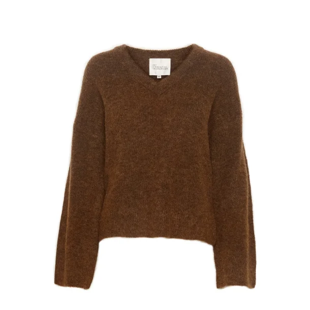 My Essential Wardrobe - Rianna Knit Pullover - Foxy Brown Melange