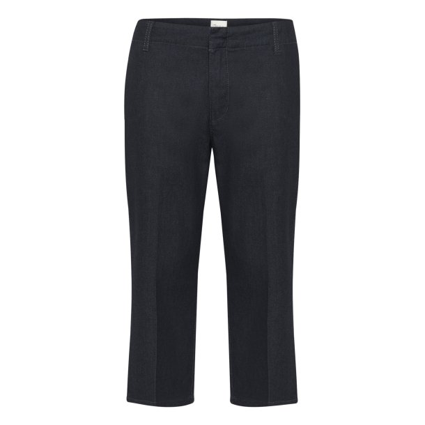 My Essential Wardrobe - Jeans Tenna 172 High Capri - Dark Blue un-wash