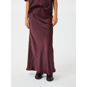 Neo Noir - Nederdel Vicky Heavy Sateen Skirt - Burgundy