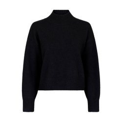 Neo Noir - Strikbluse Paulina - Black