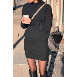 Neo Noir - Strikbluse Paulina - Black