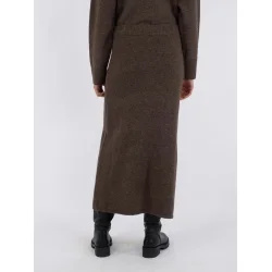 Neo Noir - Nederdel Ashanti Knit - Brown Melange