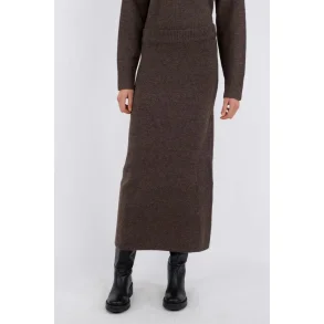 Neo Noir - Nederdel Ashanti Knit - Brown Melange