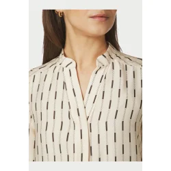 Neo Noir - Camile Print Blouse - Creme