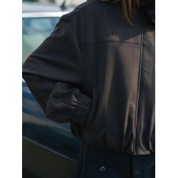 Neo Noir - Jakke Felicity Zip Blouse - Dark Brown