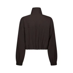 Neo Noir - Jakke Felicity Zip Blouse - Dark Brown