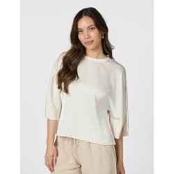 Neo Noir - Bluse - Liora Heavy Sateen Blouse - Pearl