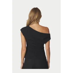 Neo Noir - Mabelle Drapy Top - Black