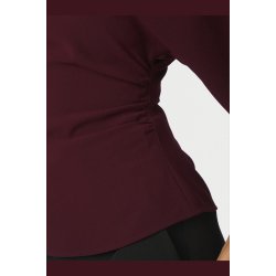 Neo Noir - Miriel Drape Blouse - Plum