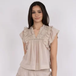 Neo Noir - Top Jayla S Voile - Sand