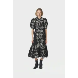Neo Noir - Kjole Veronica Dori Emb Dress - Black