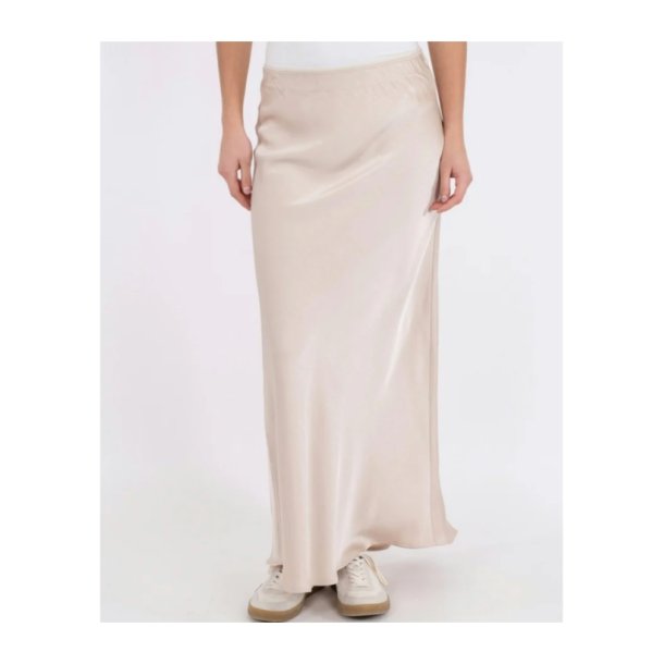 Neo Noir - Nederdel - Vicky Heavy Sateen Skirt - Champagne