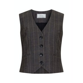 Neo Noir - Vest Vendetta Soft Check - Dark Grey