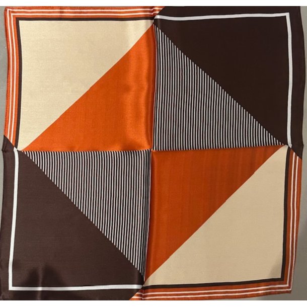 Pliss� Copenhagen - Silket�rkl�de Leise Scarf - Brown