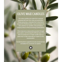 Kunstindustrien - Kalenderlys Upcycled Olive Wax 