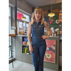 Wrangler - Buksedragt Racer Back Cat Suit - Indigo Wranch