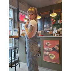 Wrangler - Overalls - Dark Pinstripe