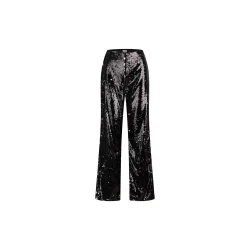 Mads Nrgaard - Paillet bukser - Sequins Penelope Pants - Black/Silver