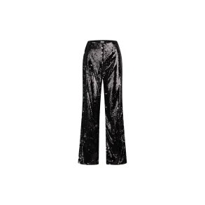Mads Nrgaard - Paillet bukser - Sequins Penelope Pants - Black/Silver
