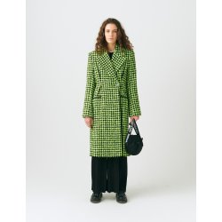 Mads Nrgaard - Frakke - Perla Cleeve Coat - Evening Primrose/Black